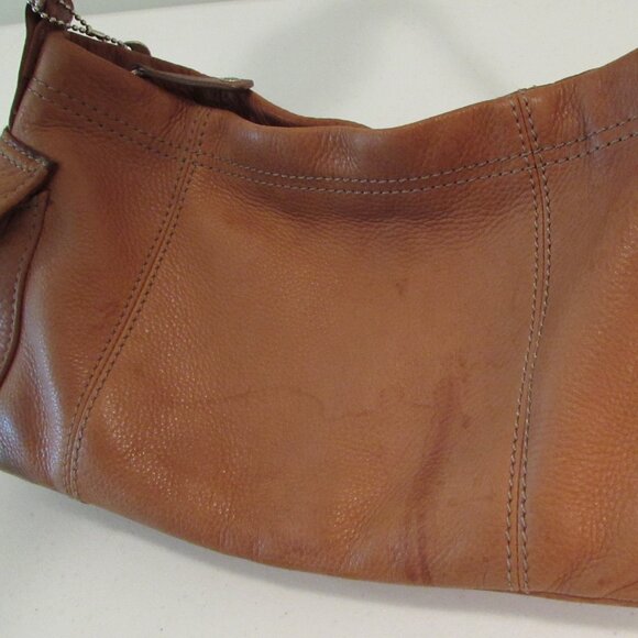Fossil Soft Leather Shoulder Bag Camel Tan - Picture 10 of 16